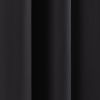 52 x 102 inch Solid BlackThermal Blackout Curtain Panels - Set of 2