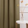 52 x 84 inch Solid Olive Green Thermal Blackout Curtain Panels - Set of 2