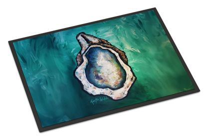 One Shell Oyster Doormat Front Door Mat Indoor Outdoor Rugs for Entryway, Non Slip Washable Low Pile, 24H X 36W